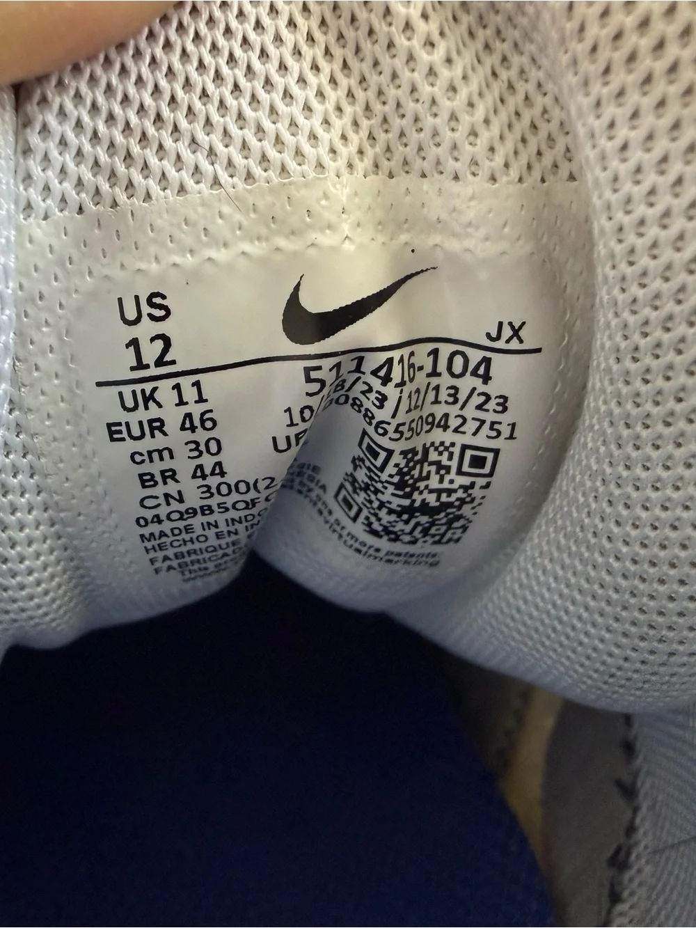 Nike Men's White Black Gray Red Air Max Sneakers